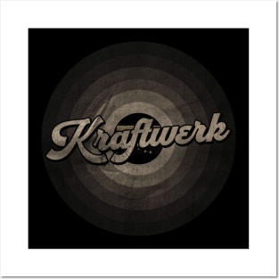 Kraftwerk First Name Retro Tape Pattern Vintage Styles Posters and Art